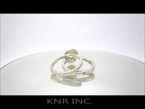ROUND DIAMOND ENGAGEMENT RING & BAND BEZEL SET 1.55CTW - KNR INC - 94