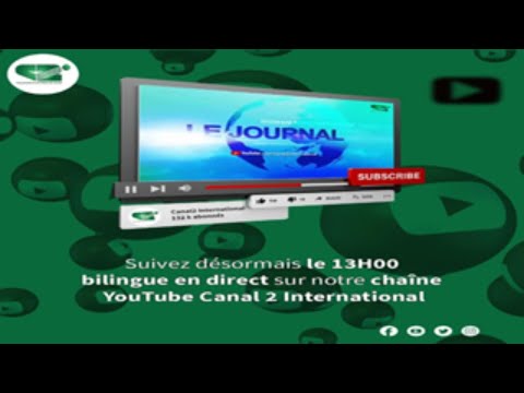 LE JOURNAL TÉLÉVISÉ BILINGUE 13H00 du Lundi 19/10/2020 - Canal 2 international