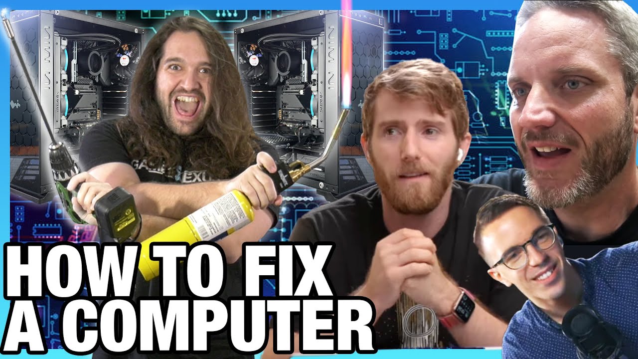 GN vs. JayzTwoCents PC Repair Race Recap (Ft. LinusTechTips & Austin Evans)