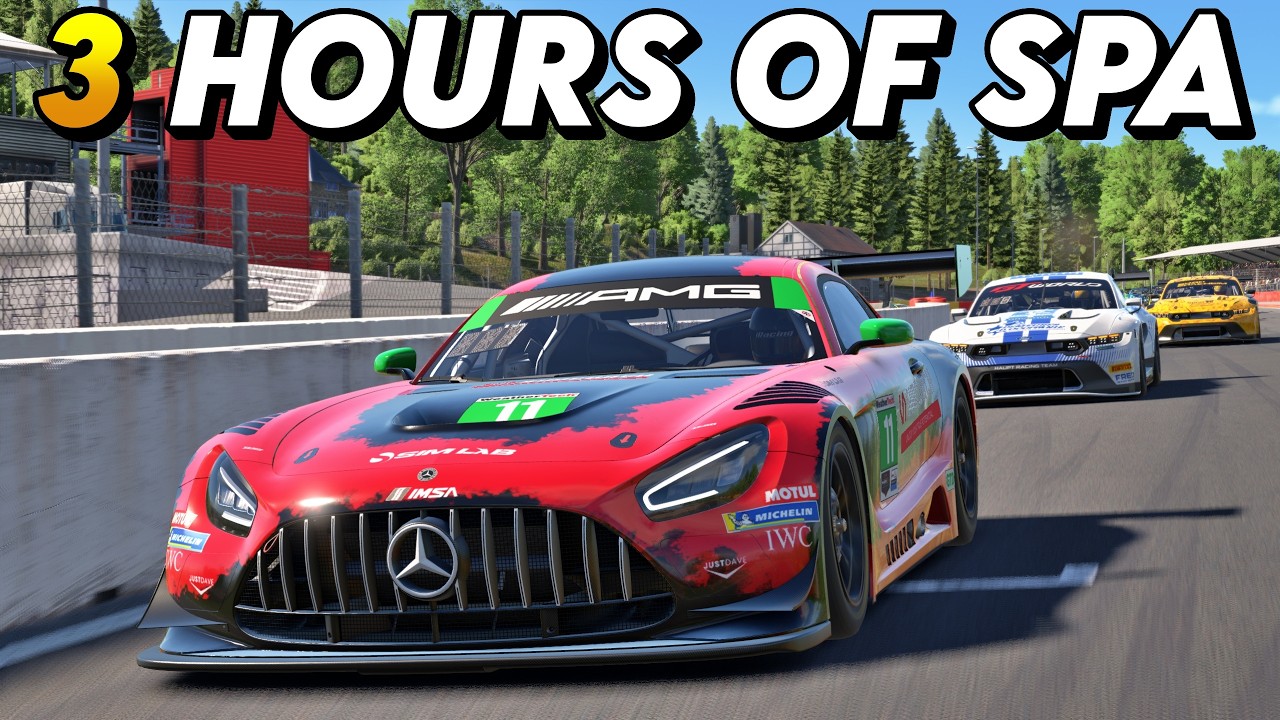 Tripod Returns! - 3 Hours Of 60 Cars At Spa (attempt 2)