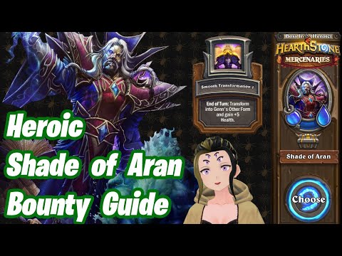 Heroic Shade of Aran Bounty Guide | Genn Greymane Equipment Unlock | Hearthstone Mercenaries