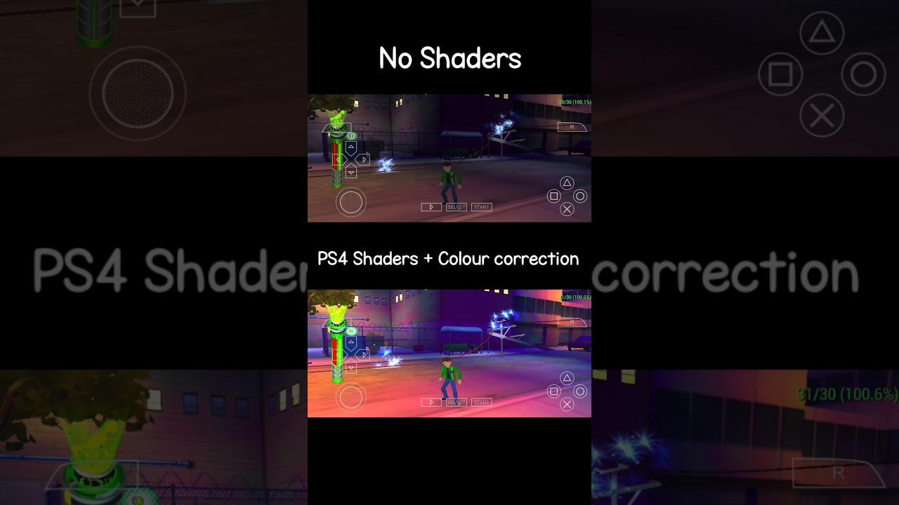 PS4 Shader for PPSSPP Games Ben 10 alien force vilgax attacks