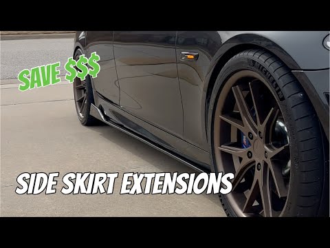 Ebay Side Skirt Extensions Installation for BMW F10