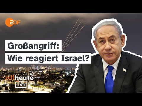 Video Thumbnail: Iran greift Israel mit mehr als 300 Drohnen und Raketen an | ZDFheute live