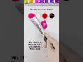 How To Make Hot Pink Color Magenta White Red Black Colormixing Colour Paintmixing