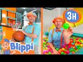Ball Pit And Basketball FUN Blippi And Meekah Best Friend Adventures Educational Videos