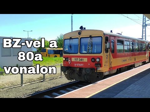 Utazás BZ-vel Hatvan és Aszód között, a 160 km/h-s sebességre alkalmas pályán