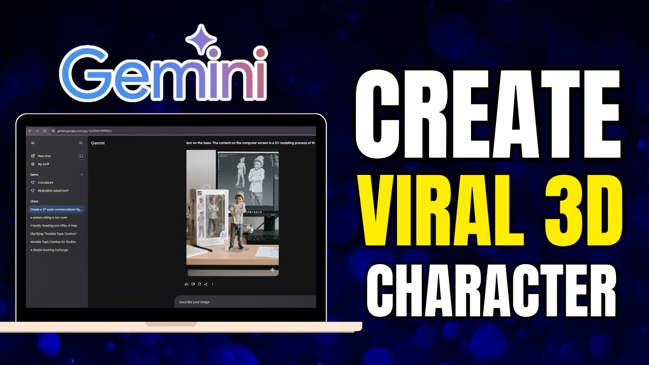 How to Create Viral 3D Figuring Character With Gemini AI 🤖 Design Eye-Catching AI Characters Fast