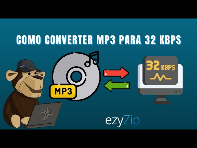 Converter a taxa de bits de MP3 para 32kbps (Guia simples)