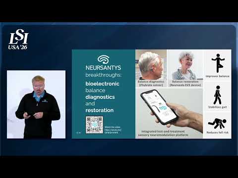 John Ralston, Neursantys, Inc. - Non-invasive bioelectronic wearable for balance care | LSI USA '26