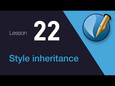 22) Style inheritance in Scribus