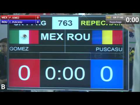 Repechage   Greco Roman Wrestling 71 kg   I PUSCASU ROU vs F GOMEZ MEX   Tashkent 2014