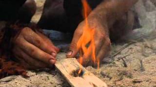 Tom Hanks in Cast Away - Making a Fire Scene