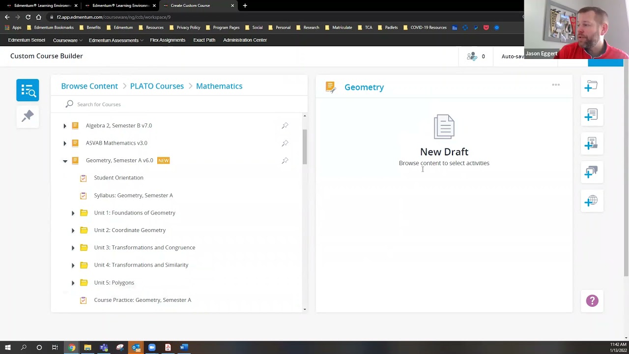Creating a Custom Course