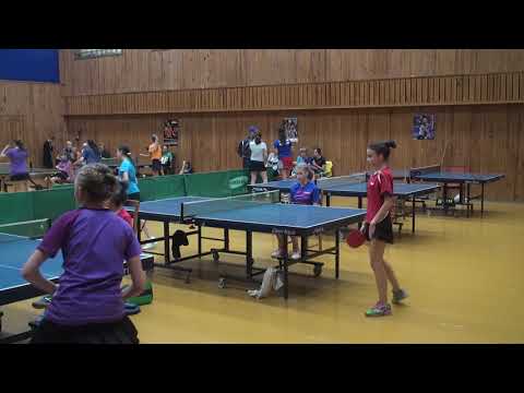 Соломенник Елизавета - Алексеенко Екатерина, наст. теннис, детская лига, 4 сет, 2ч