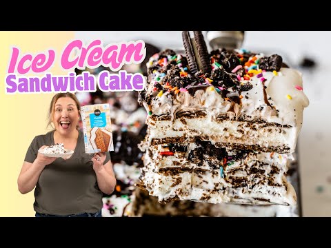 How to Make the Easiest Ice Cream Sandwich Cake Ever!