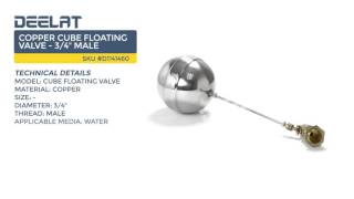 Copper Cube Floating Valve - 3/4