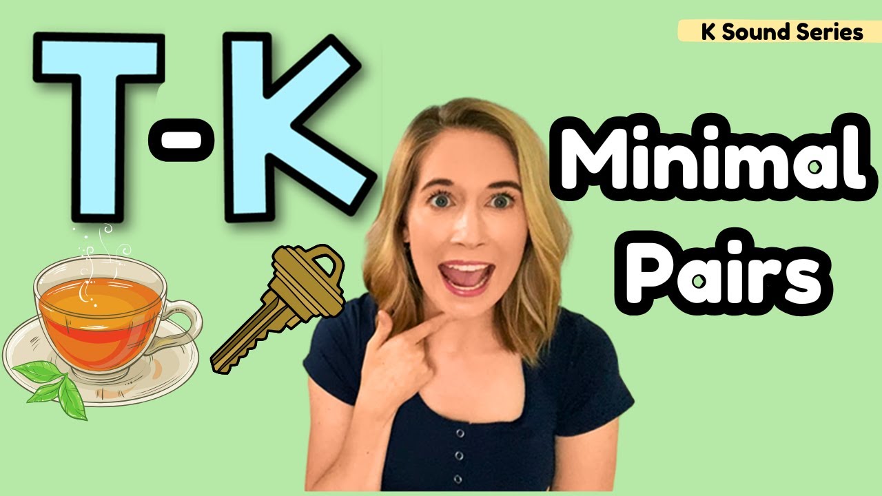 Speech Therapy for Kids: /t/ vs /k/ Minimal Pairs | Fix Velar Fronting
