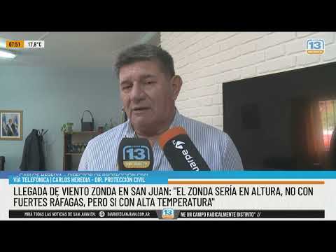 ¿El Zonda llegará con fuertes ráfagas al Gran San Juan?
