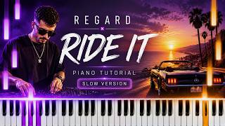 Play Ride It Regard on Piano Tutorial! (Intermediate Slow)