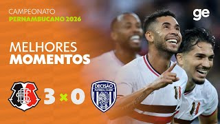 SANTA CRUZ 3 X 0 DECISÃO | MELHORES MOMENTOS | 1ª RODADA | CAMPEONATO PERNAMBUCANO 2026 | ge.globo