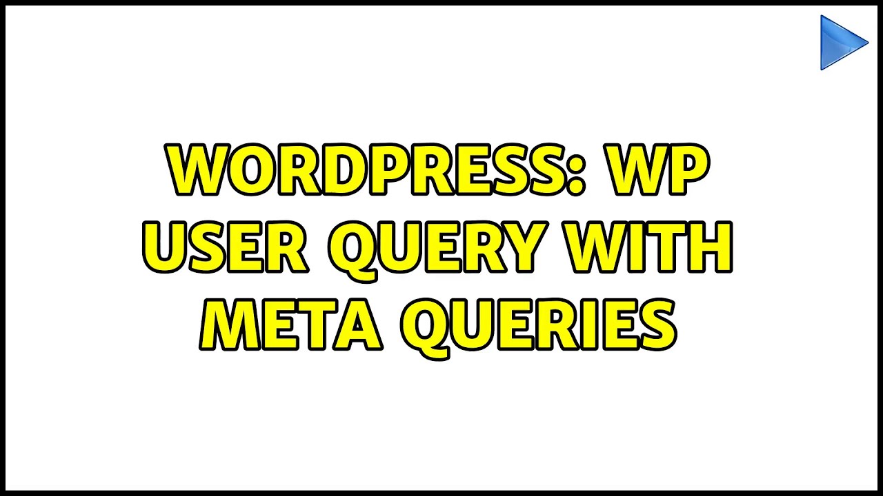 Wordpress: WP User Query with meta queries