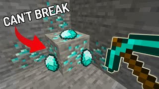 Minecraft but you can’t mine blocks
