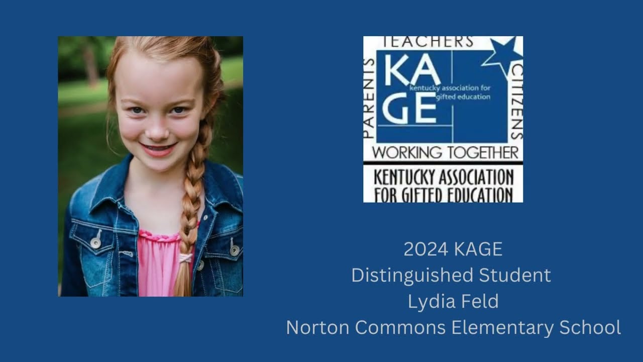 2024 KAGE Distinguished Student Award