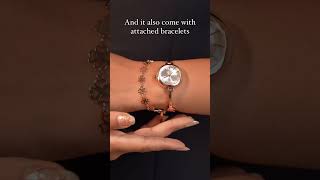 Rakhi Gift For Sister | Rakshabandhan Gifts | Silver Bracelet Watch | Rose-gold Watches For Woman |