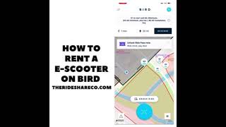How to rent a e scooter on bird