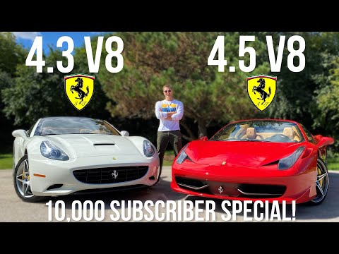 Ferrari 458 vs Ferrari California: Italian Mid-Engine Perfection [10,000 SUBSCRIBER SPECIAL!]