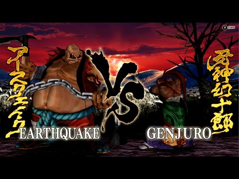 EARTHQUAKE -Vs- GENJURO (Level 5) - STORY _ SAMURAI SHODOWN - I’m Earthquake.