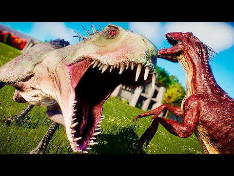 Scorpius Rex vs Indoraptor vs Indominus vs Rex | Jurassic World Evolution 2: Camp Cretaceous | PT/BR