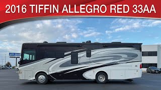 A preview image of the linked video showcasing 2016 Tiffin Allegro Red 33AA