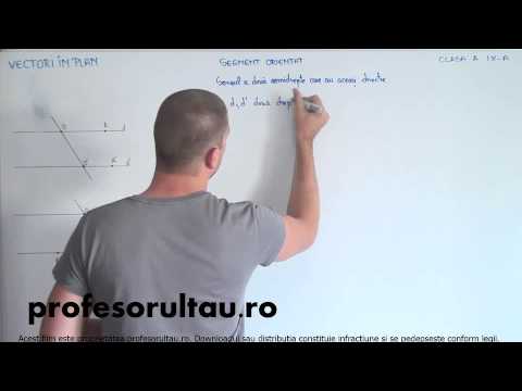 35   Vectori in plan   segment orientat   sensul a doua semidrepte care au aceeasi directie