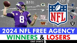 2024 NFL Free Agency Winners & Losers From Day 1: Kirk Cousins, Green Bay Packers, Brian Burns Trade
