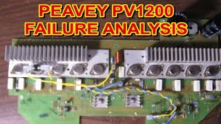 Video thumbnail for Why the Peavey PV1200 PA amplifier blew a channel by JohnAudioTech