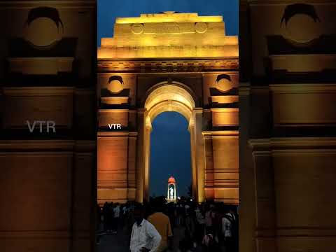India gate light show