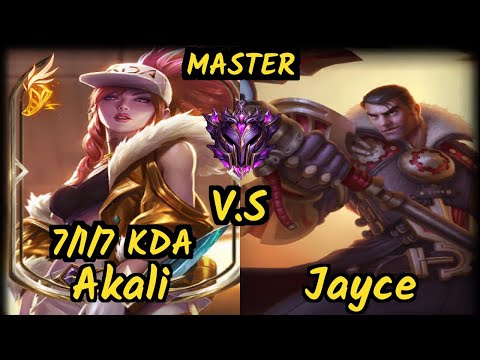 TSM Ablazeolive (AKALI) vs JAYCE - 7/1/7 KDA MID GAMEPLAY - NA Ranked MASTER
