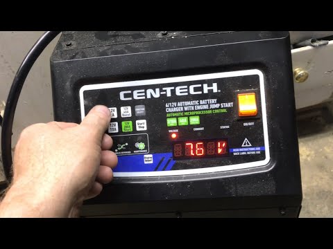 (REVIEW) cen-tech 2/10/40/200 amp 6/12V automatic battery charger with engine jump start