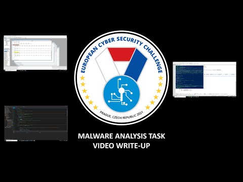 Malware analysis - "video write-up" of one of the ECSC 2021 challenges