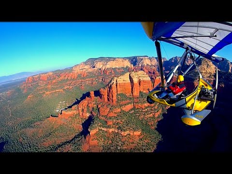 Secrets of Sedona (Ultralight Trike flying over Sedona, Arizona)