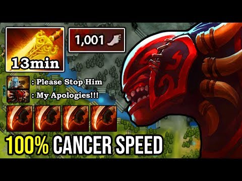 WTF 13Min Radiance [Bloodseeker] 100% Destroyed Cancer PL with Ultra Sonic Crazy Chase 7.23f DotA 2