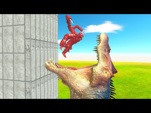 DINOSAUR HEAD EATS WORKSHOP UNITS | ANIMAL REVOLT BATTLE SIMULATOR