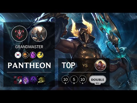 Pantheon Top vs Jayce - KR Grandmaster Patch 10.19