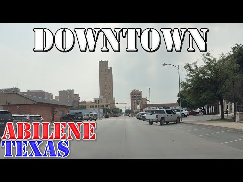 Abilene - Texas - 4K Downtown Drive