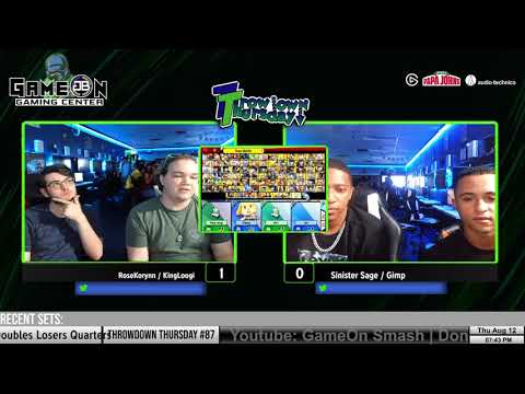 Throwdown Thursday #87 |  Doubles Losers Quarters | RoseKorynn / KingLoogi vs Sinister Sage / Gimp