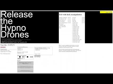 [World record] Universal Paperclips "lucky TAS" in 59:14