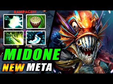 NEW META Slark by MidOne with RAMPAGE Attack Speed Build - Dota 2