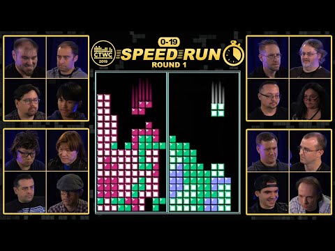 2019 First to 19 Speedrun - ROUND 1- TETRIS RACE!!